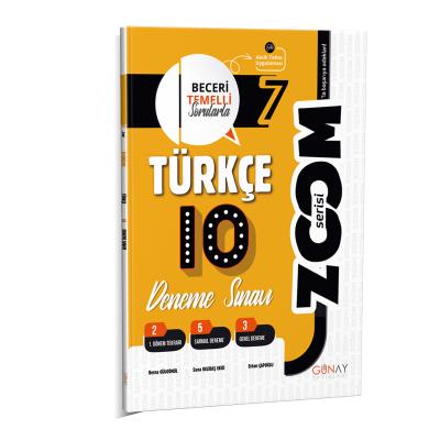 Günay Yayınları 7. Sınıf Türkçe Zoom Serisi 10 Deneme
