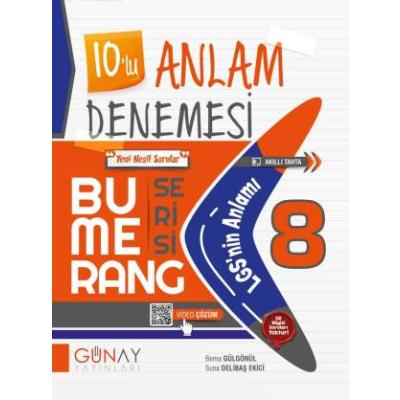 Günay Yayınları Lgs 8. Sınıf Bumerang Serisi 10 Lu Anlam Denemeleri
