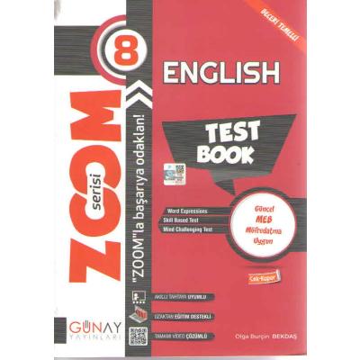 Günay Yayınları Lgs 8. Sınıf İngilizce Zoom Soru Bankası