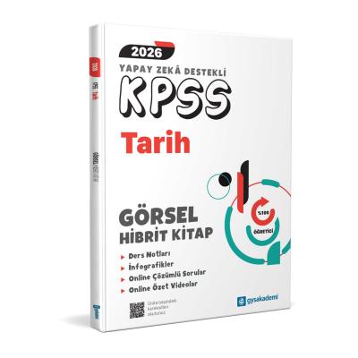 GYS Akademi 2026 KPSS Yapay Zeka Destekli Tarih Görsel Hibrit Kitap