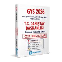 GYS Akademi 2026 T.C. Danıştay Başkanlığı GYS Özet Ders Notları