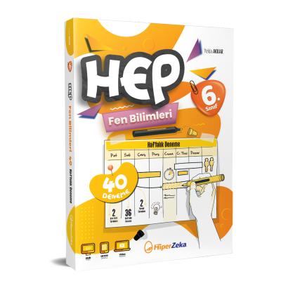 Hiper Zeka 6. Sınıf Haftalık HEP Fen Bilimleri 40 Deneme