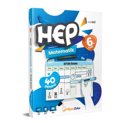 Hiper Zeka 6. Sınıf Haftalık HEP Matematik 40 Deneme