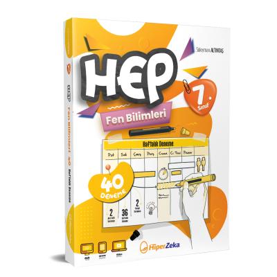 Hiper Zeka 7. Sınıf Haftalık HEP Fen Bilimleri 40 Deneme