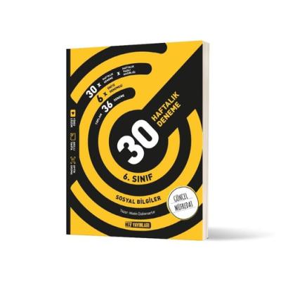 Hız Yayınları 6. Sınıf Sosyal Bilgiler Haftalık Deneme