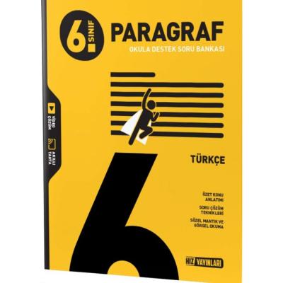 Hız Yayınları 6. Sınıf Paragraf Türkçe Soru Bankası