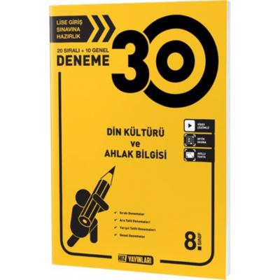 Hız Yayınları Lgs 8. Sınıf Din Kültürü 30  Deneme