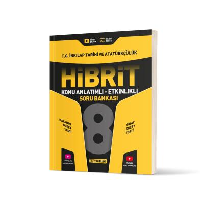 Hız Yayınları LGS 8. Sınıf HİBRİT İnkılap Tarihi Soru Bankası