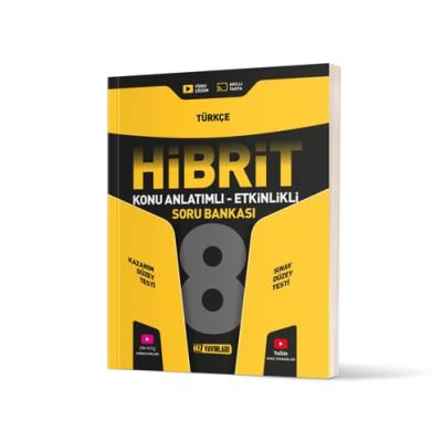 Hız Yayınları LGS 8. Sınıf HİBRİT Türkçe Soru Bankası