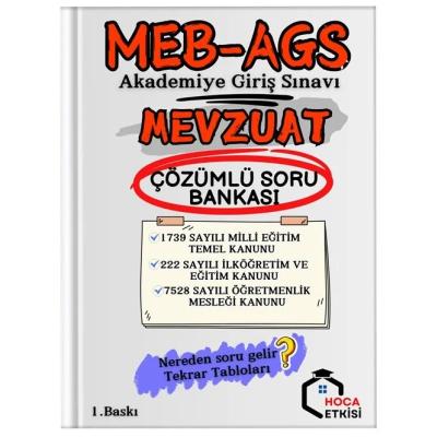 Hoca Etkisi MEB-AGS Mevzuat Soru Bankası Çözümlü - Recep Özceylan