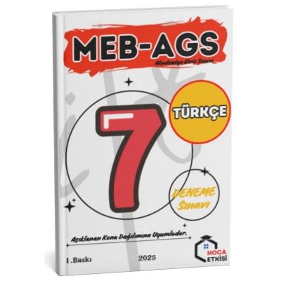 Hoca Etkisi 2025 MEB-AGS Sözel Yetenek Türkçe 7 Deneme