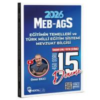 Hoca Kafası 2026 MEB-AGS Eğitimin Temelleri ve Türk Milli Eğitim Sistemi, Mevzuat Bilgisi 15 Deneme Çözümlü - Ömer Ekici