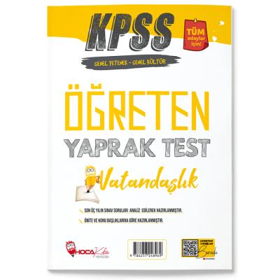 Hoca Kafası KPSS Vatandaşlık Öğreten Yaprak Test