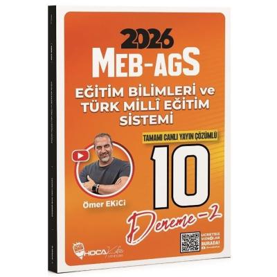 Hoca Kafası 2026 MEB-AGS Eğitim Bilimleri ve Türk Milli Eğitim Sistemi 10 Deneme Çözümlü - Ömer Ekici