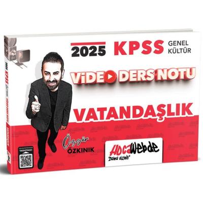 HocaWebde Yayınları 2025  KPSS Genel Kültür Vatandaşlık Video Ders Notu