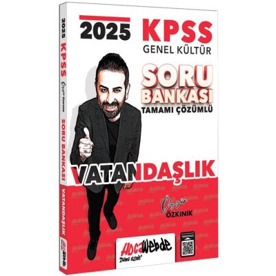 HocaWebde Yayınları 2025 KPSS Genel Kültür Vatandaşlık Tamamı Çözümlü Soru Bankası