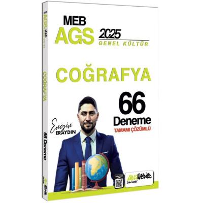 HocaWebde Yayınları 2025 MEB AGS Türkiye  Coğrafyası Tamamı Çözümlü 66 Deneme Sınavı