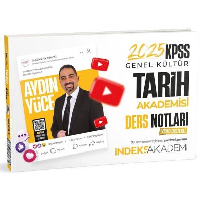 İndeks Akademi 2025 KPSS Tarih Akademisi Video Ders Notları - Aydın Yüce