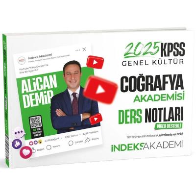 İndeks Akademi 2025 KPSS Coğrafya Akademisi Video Ders Notları - Alican Demir