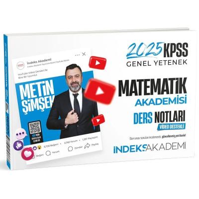 İndeks Akademi 2025 KPSS Matematik Akademisi Video Ders Notları - Metin Şimşek