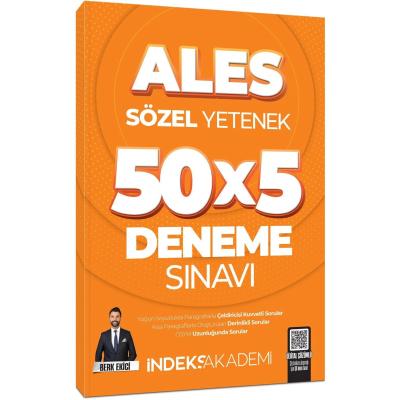 İndeks Akademi ALES Sözel Yetenek 5 Deneme Sınavı Çözümlü - Berk Ekici
