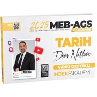 İndeks Akademi 2025 MEB-AGS Akademisi Tarih Video Ders Notları - Aydın Yüce