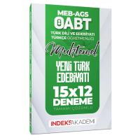 İndeks Akademi ÖABT MEB-AGS Muhtemel Türk Dili Edebiyatı-Türkçe Yeni Türk Edebiyatı 15x12 Deneme Çözümlü