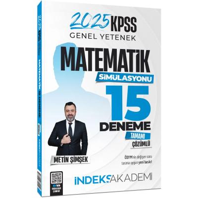 İndeks Akademi 2025 KPSS Matematik 15 Deneme Çözümlü - Metin Şimşek