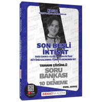 İndeks Akademi KPSS A Grubu İktisat Son Beşli Soru Bankası ve 10 Deneme Çözümlü - Emel Aksaç