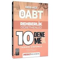 İndeks Akademi ÖABT MEB-AGS Rehberlik Öğretmenliği 10 DenemeX Çözümlü
