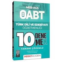İndeks Akademi ÖABT MEB-AGS Türk Dili ve Edebiyatı Öğretmenliği 10 DenemeX Çözümlü