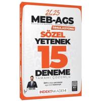 İndeks Akademi 2025 MEB-AGS Simülasyonu Sözel Yetenek 15 Deneme Çözümlü - Berk Ekici
