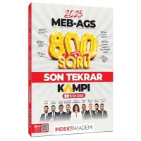 İndeks Akademi 2025 MEB-AGS Tüm Dersler Son Tekrar Kampı 800 Soru Bankası Youtube Video Çözümlü