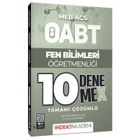 İndeks Akademi ÖABT MEB-AGS Fen Bilimleri Öğretmenliği 10 DenemeX Çözümlü