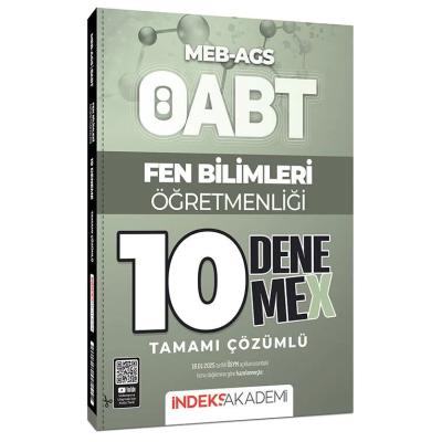 İndeks Akademi ÖABT MEB-AGS Fen Bilimleri Öğretmenliği 10 DenemeX Çözümlü