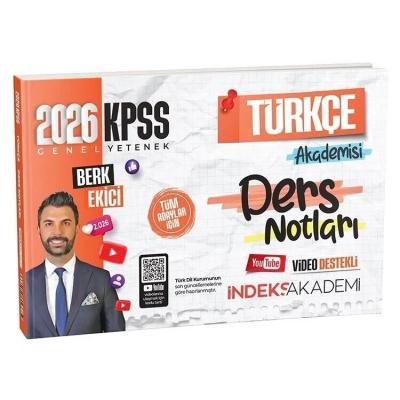 İndeks Akademi 2026 KPSS Türkçe Akademisi Video Ders Notları - Berk Ekici
