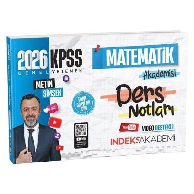 İndeks Akademi 2026 KPSS Matematik Akademisi Video Ders Notları - Metin Şimşek