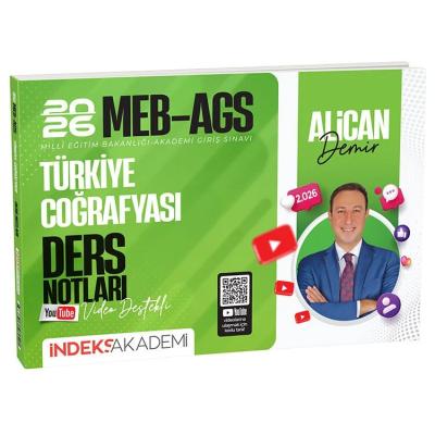 İndeks Akademi 2026 MEB-AGS Türkiye Coğrafyası Video Ders Notları - Alican Demir