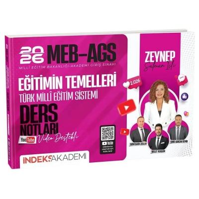 İndeks Akademi 2026 MEB-AGS Eğitimin Temelleri ve Türk Milli Eğitim Sistemi Video Ders Notları - Zeynep Salman İçli