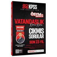 İndeks Akademi 2026 KPSS Vatandaşlık ÖSYM nin İndeksi Çıkmış Sorular Son 15 Yıl Konu Konu Çözümlü - Emrah Vahap Özkaraca