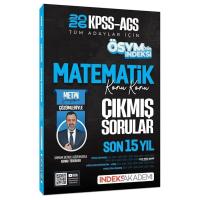 İndeks Akademi 2026 KPSS MEB-AGS Matematik ÖSYM nin İndeksi Çıkmış Sorular Son 15 Yıl Konu Konu Çözümlü - Metin Şimşek
