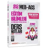 İndeks Akademi 2026 MEB-AGS Eğitim Bilimleri ve Türk Milli Eğitim Sistemi Video Ders Notları - Zeynep Salman İçli