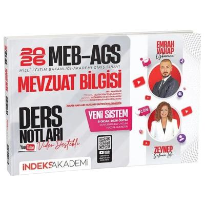 İndeks Akademi 2026 MEB-AGS Mevzuat Bilgisi Video Ders Notları 8 Ocak ÖSYM Duyurusuna Göre - Emrah Vahap Özkaraca, Zeynep Salman İçli