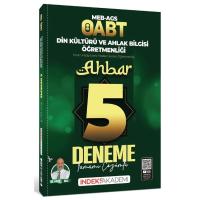İndeks Akademi ÖABT MEB-AGS Din Kültürü ve Ahlak Bilgisi Ahbar 5 Deneme Çözümlü - Hanifi İnce