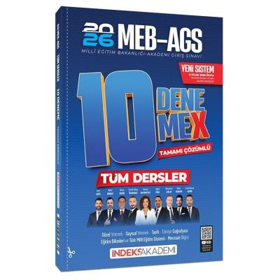 İndeks Akademi 2026 MEB-AGS Tüm Dersler 10 DenemeX Çözümlü