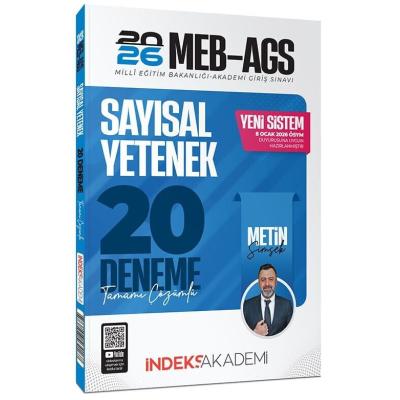İndeks Akademi 2026 MEB-AGS Sayısal Yetenek 20 Deneme Çözümlü - Metin Şimşek