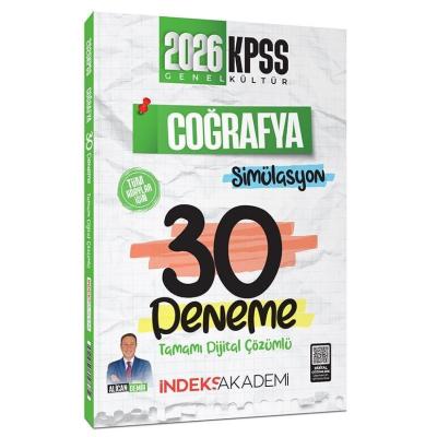 İndeks Akademi 2026 KPSS Coğrafya Simülasyon 30 Deneme Çözümlü - Alican Demir