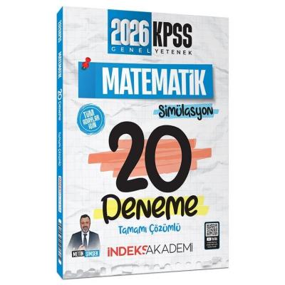 İndeks Akademi 2026 KPSS Matematik Simülasyon 20 Deneme Çözümlü - Metin Şimşek