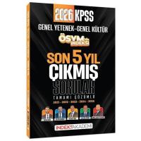 İndeks Akademi 2026 KPSS Genel Yetenek Genel Kültür ÖSYM nin İndeksi Çıkmış Sorular Son 5 Yıl Çözümlü