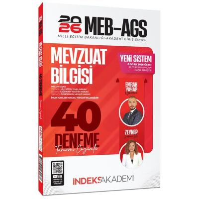 İndeks Akademi 2026 MEB-AGS Mevzuat Bilgisi 40 Deneme Çözümlü - Emrah Vahap Özkaraca, Zeynep Salman İçli